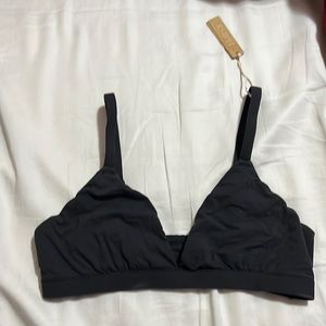 Skims Triangle Bralette in Onxy Size M